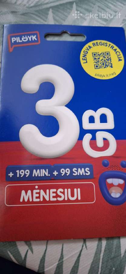 Nauja Pildyk sim kortelė 9€ - nuotraukos Nr. 2