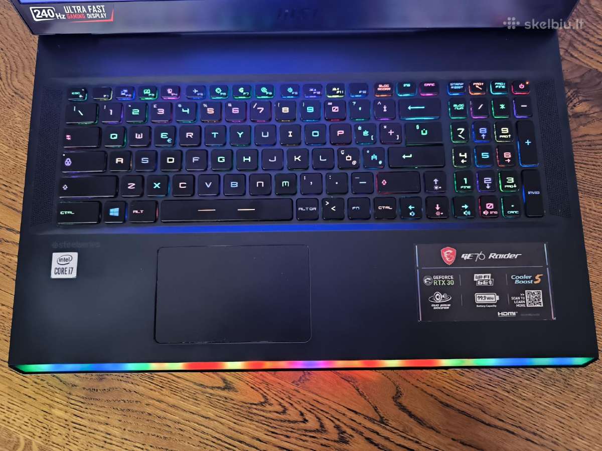 Msi Raider Ge76 17 coliu zaidimu kompiuteris - nuotraukos Nr. 3