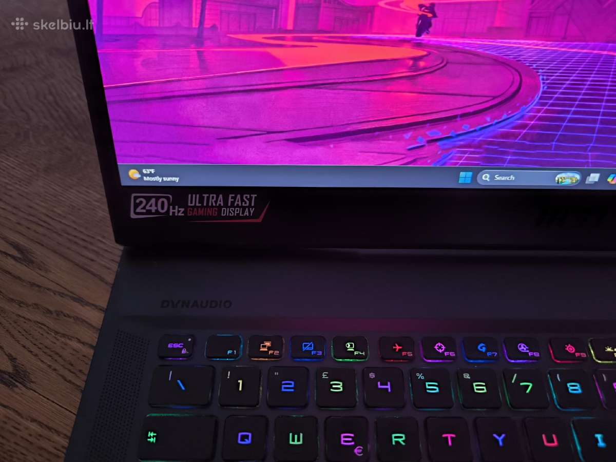 Msi Raider Ge76 17 coliu zaidimu kompiuteris - nuotraukos Nr. 6
