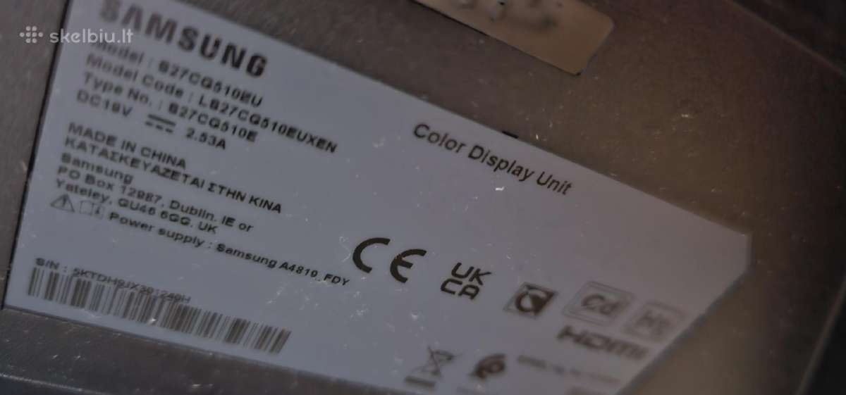 Samsung Odyssey G5 27 coliu Va 16:9 165hz - nuotraukos Nr. 5