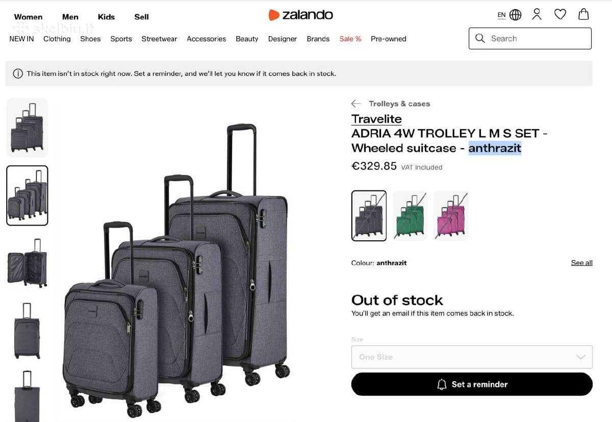 "Travelite" lagaminų komplektas – neišpakuotas - nuotraukos Nr. 3