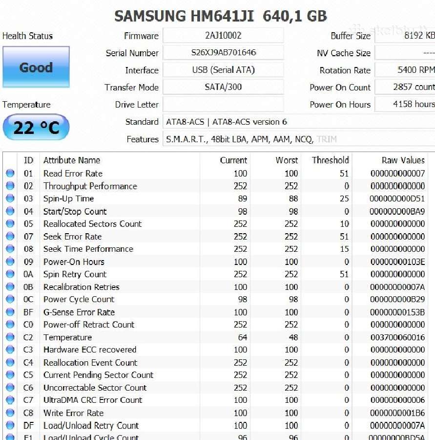 HDD sata 640gb 500gb 320gb geros būklės tested - nuotraukos Nr. 9