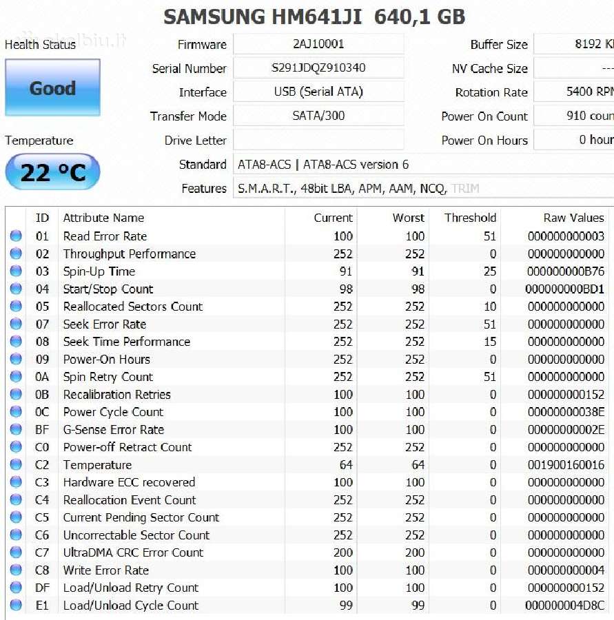 HDD sata 640gb 500gb 320gb geros būklės tested - nuotraukos Nr. 10