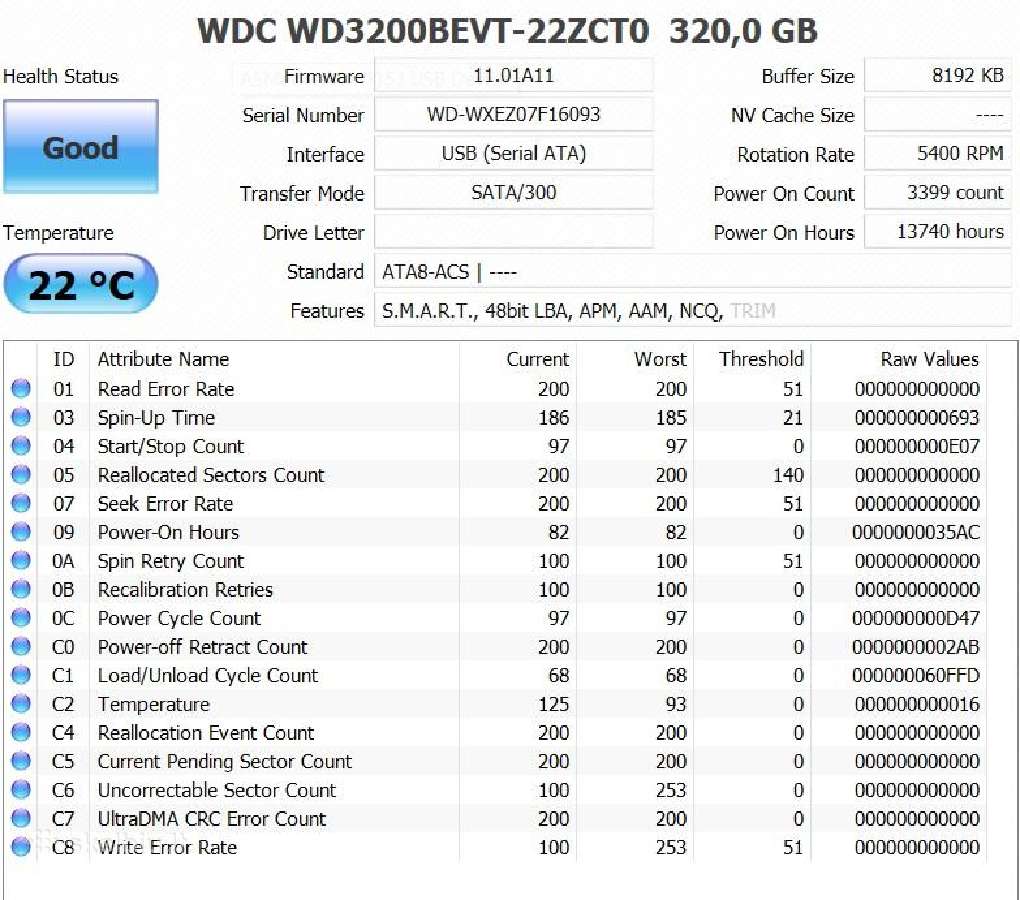HDD sata 640gb 500gb 320gb geros būklės tested - nuotraukos Nr. 12