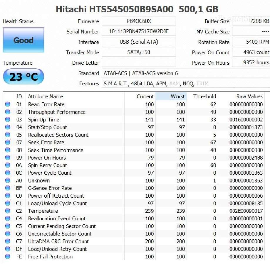 HDD sata 640gb 500gb 320gb geros būklės tested - nuotraukos Nr. 14