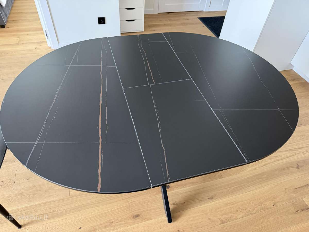 100cm išskleidžiamas apvalus stalas - nuotraukos Nr. 4