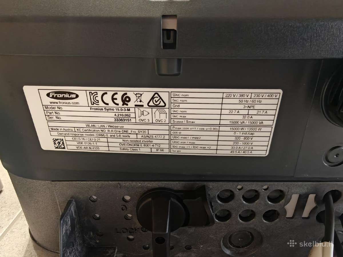 Fronius Symo 15.0-3-m - nuotraukos Nr. 3