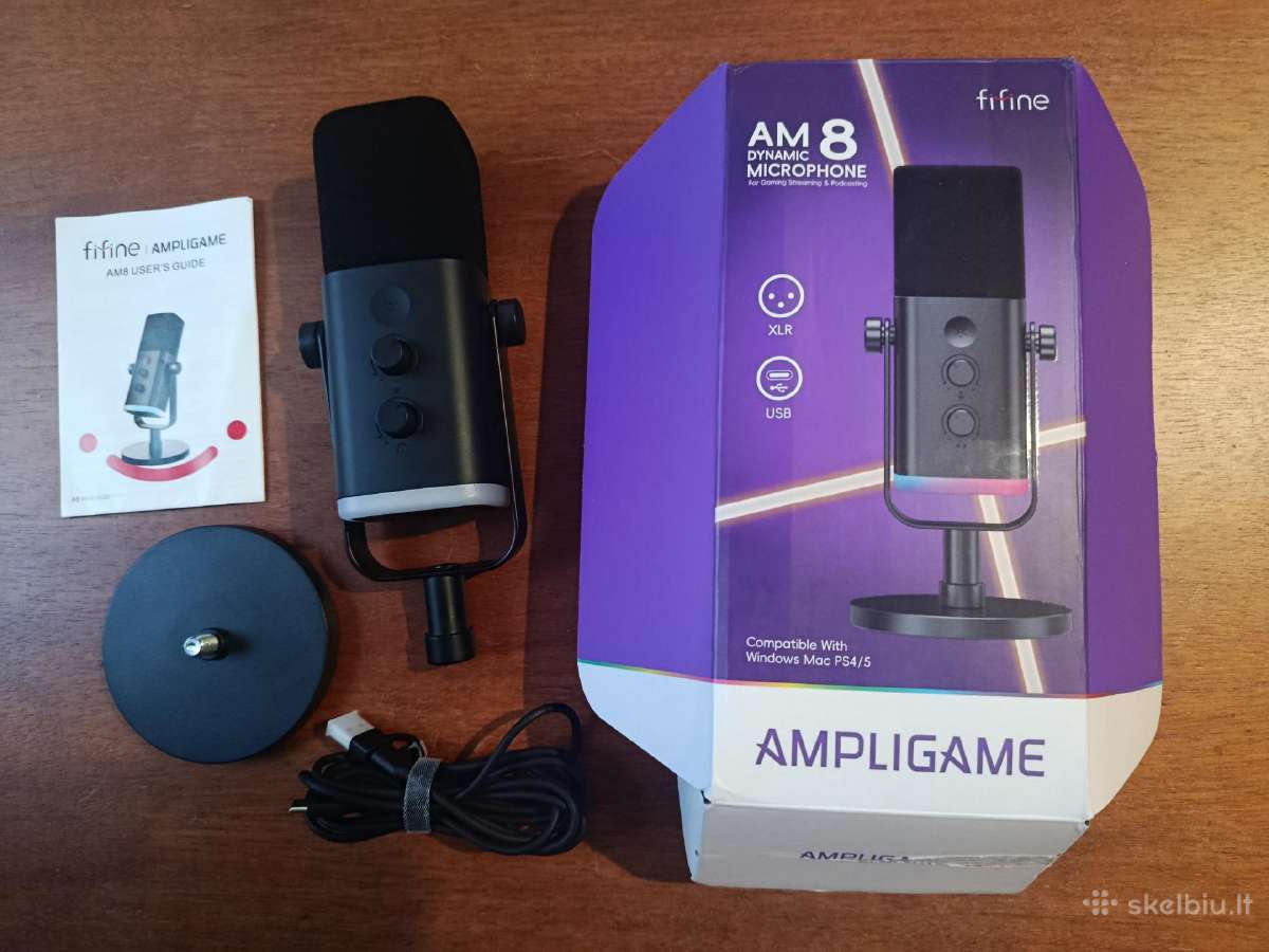 Fifine Am8 Ampligame Usb/xlr mikrofonas - nuotraukos Nr. 2