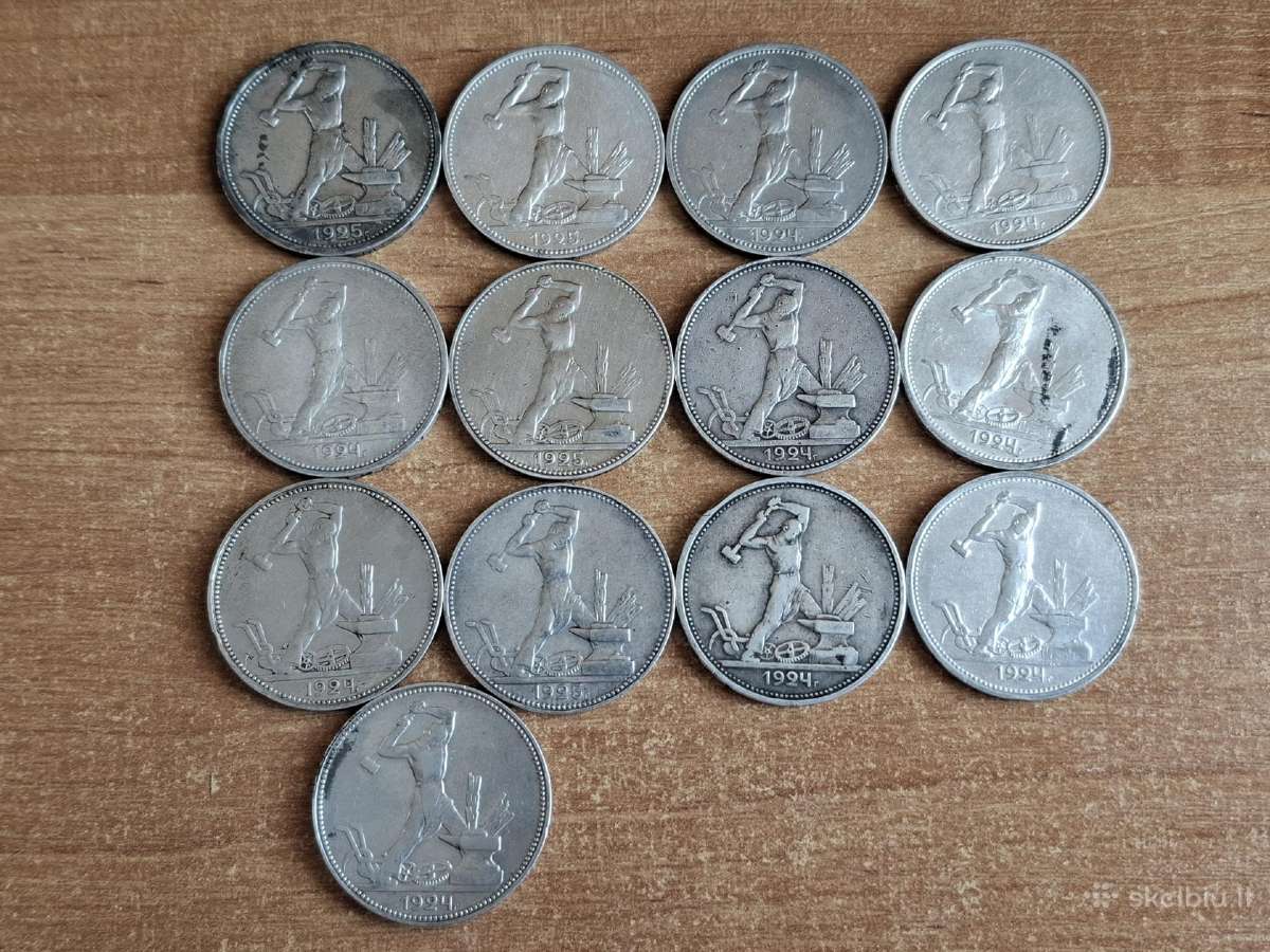 Sovietinės ir lenkiškos sidabrinės monetos - nuotraukos Nr. 2