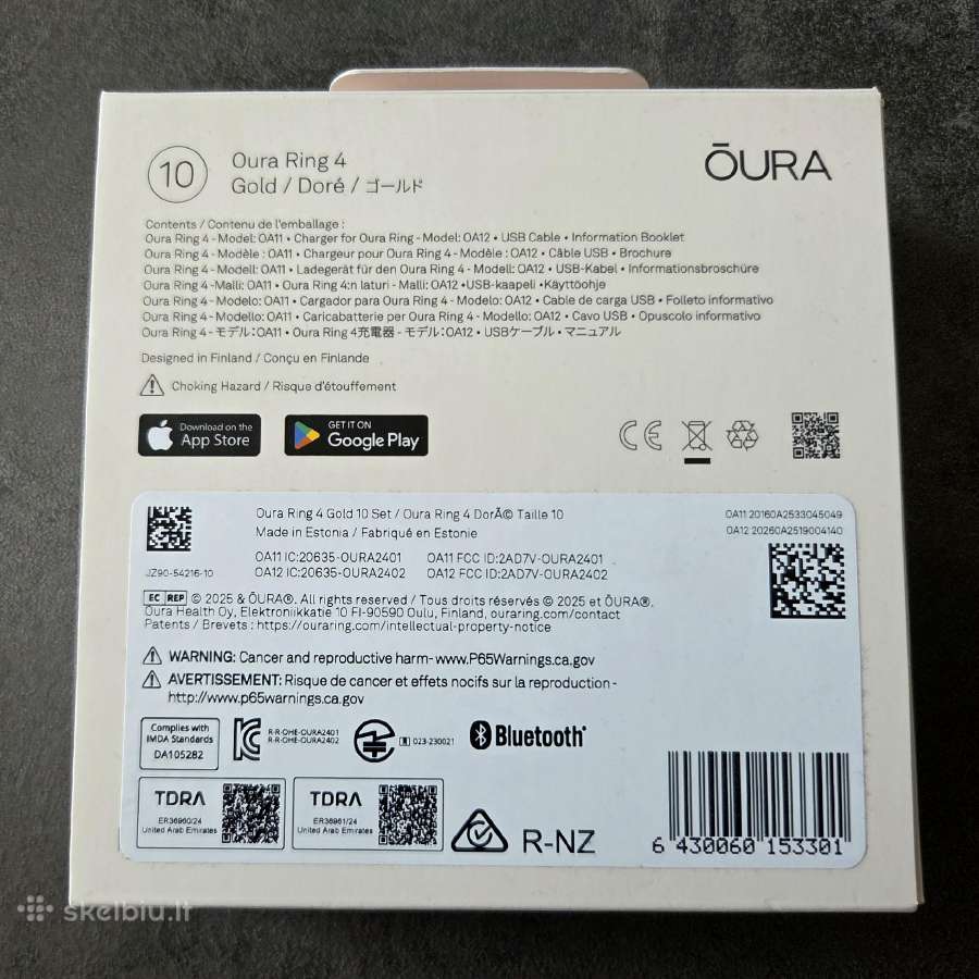 Oura Ring 4 Gold size 10 - nuotraukos Nr. 3