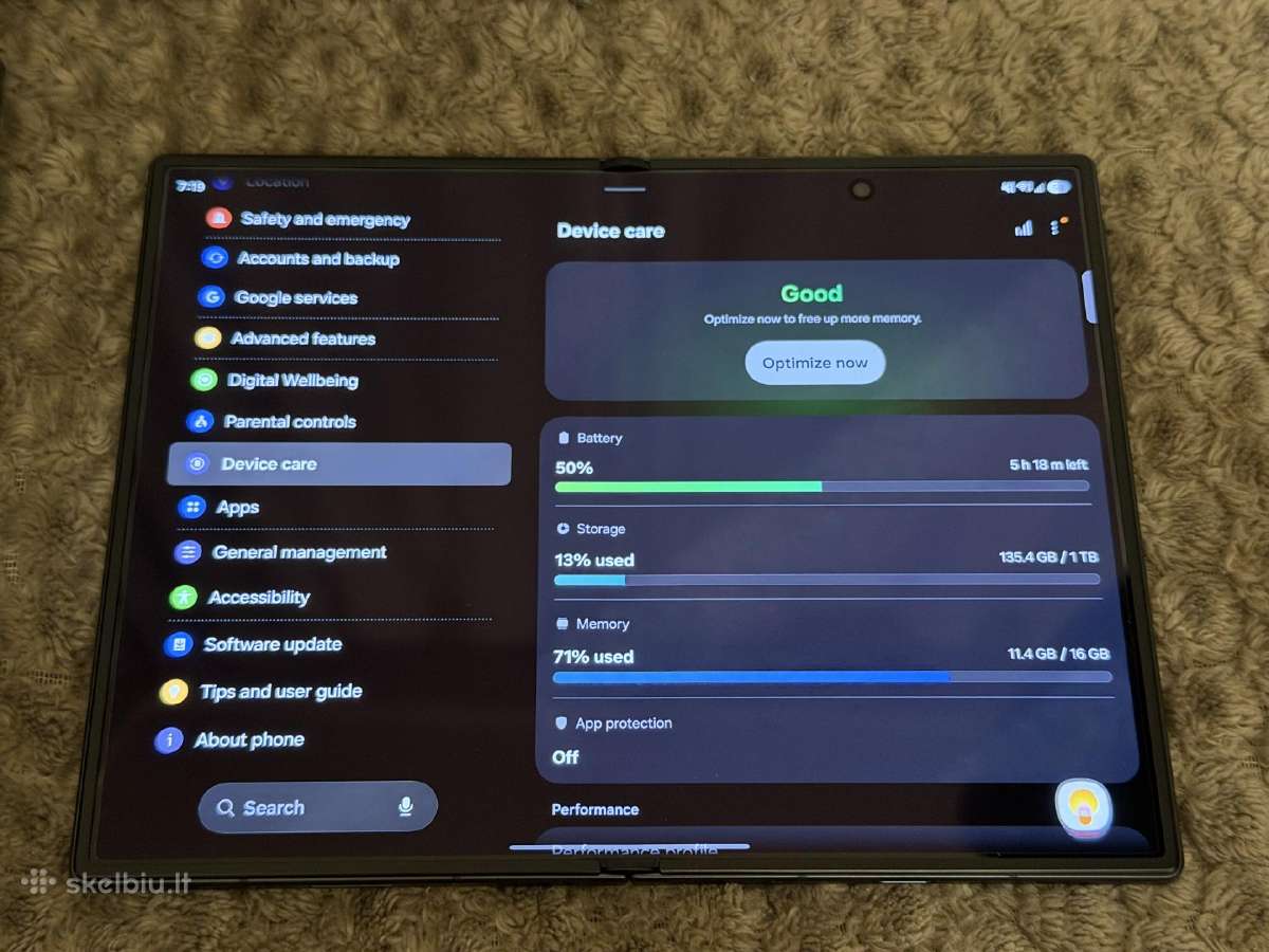 Samsung Galaxy Z Fold 8 - 1tb/16gb RAM - nuotraukos Nr. 10