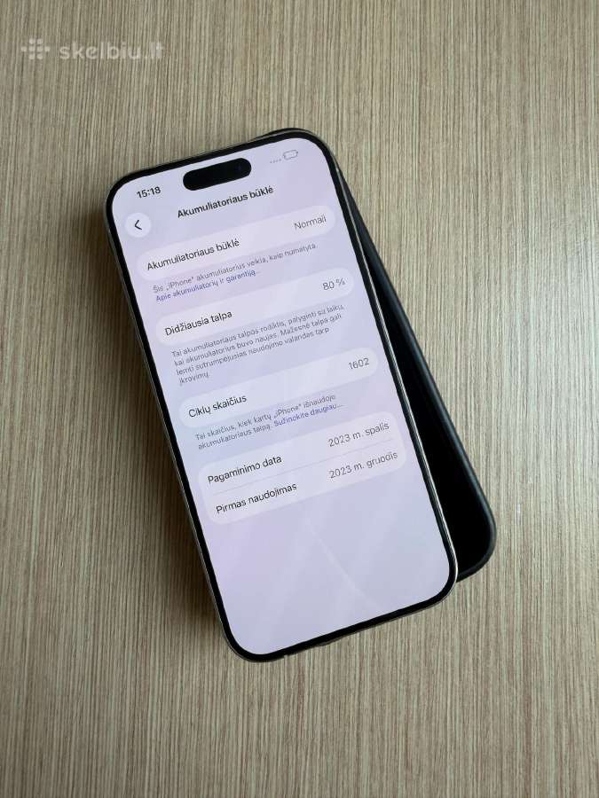 Apple iPhone 15 Pro 256gb White - nuotraukos Nr. 7