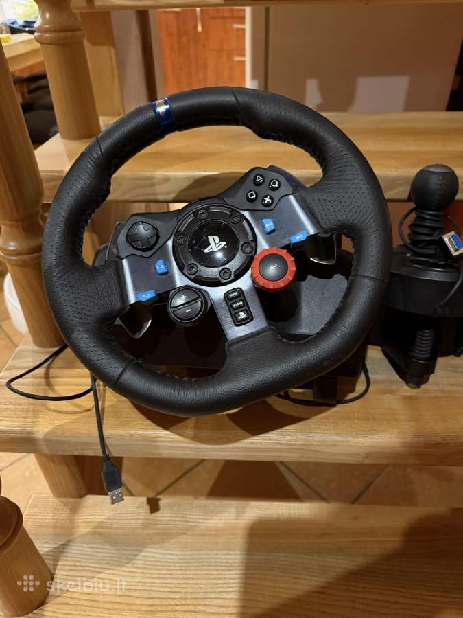 Logitech g29 vairo kompletas su pavaru svirtimi - nuotraukos Nr. 2