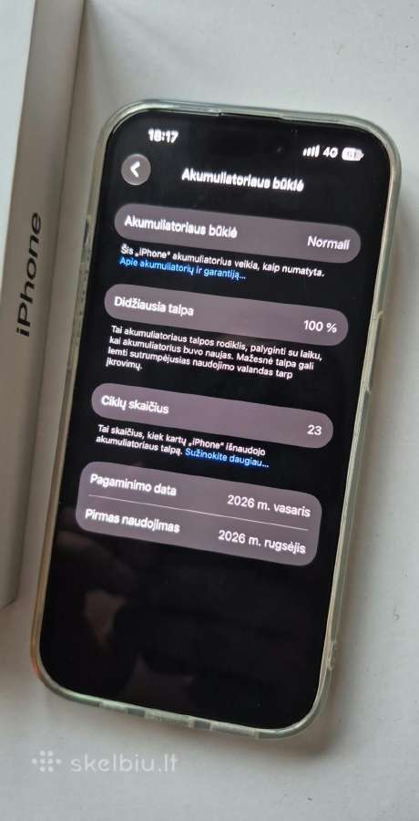 iPhone 15 128gb - nuotraukos Nr. 2