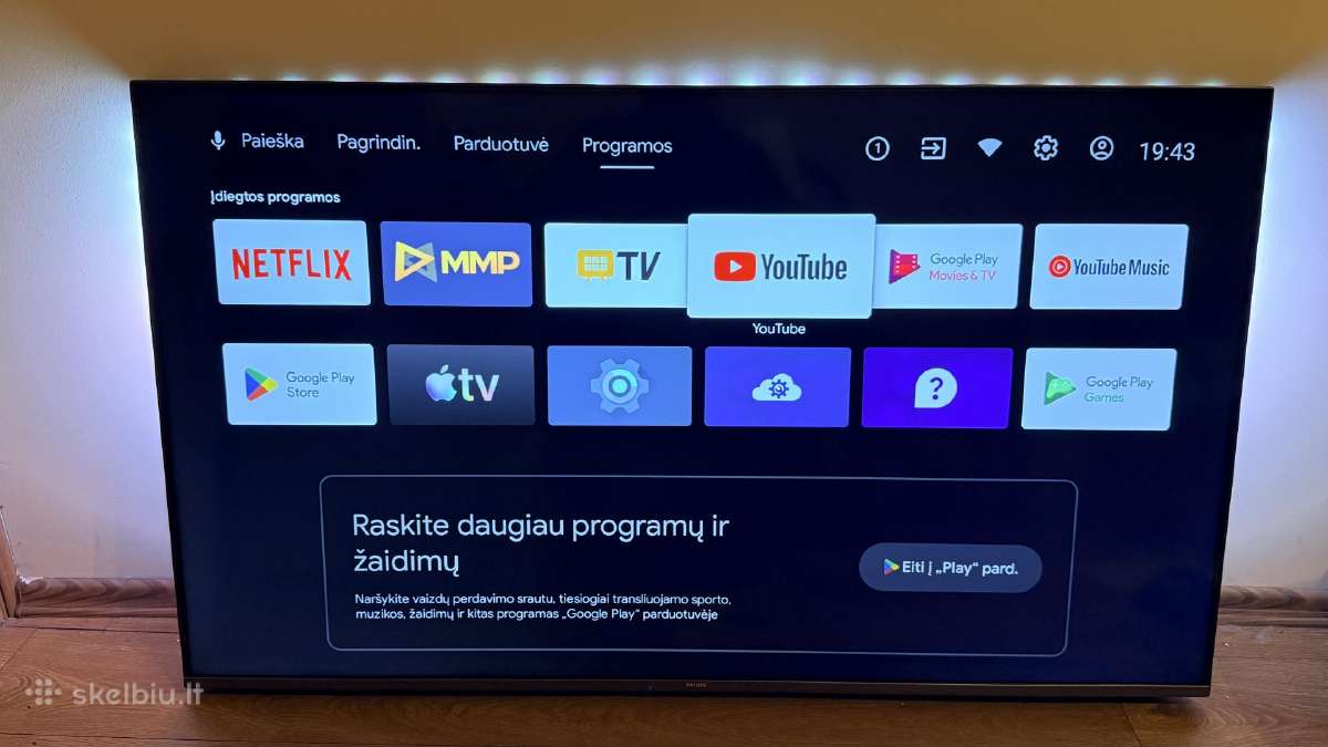 Philips 55pus7906/12 Android TV 4k Ambilight - nuotraukos Nr. 12