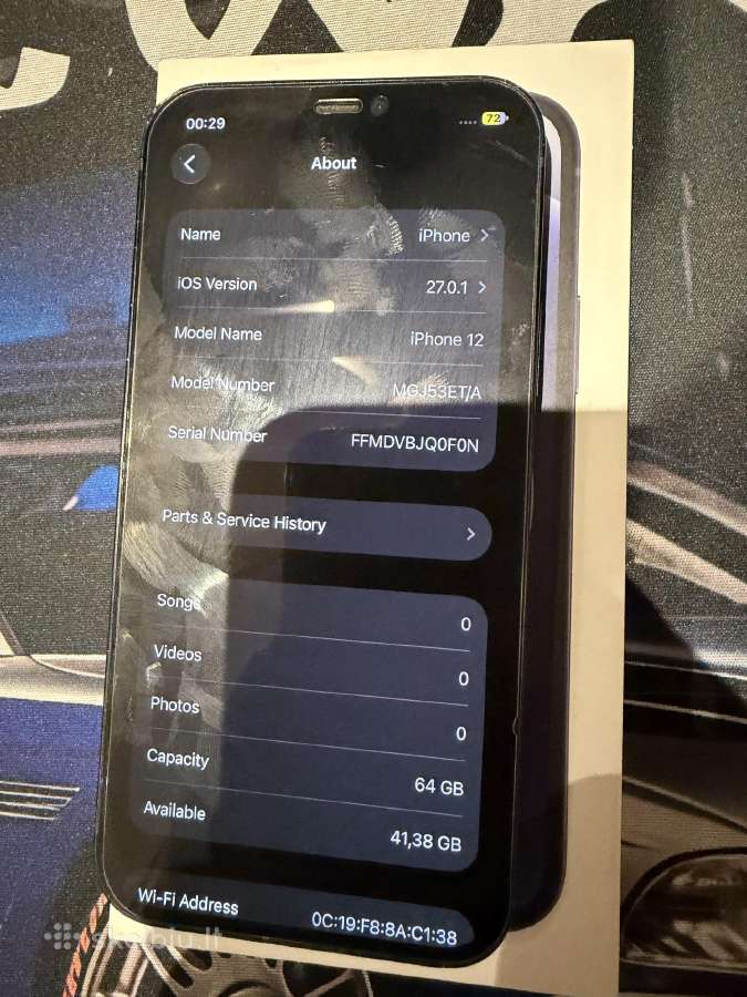 Apple iPhone 12 64gb, juodos spalvos - nuotraukos Nr. 9
