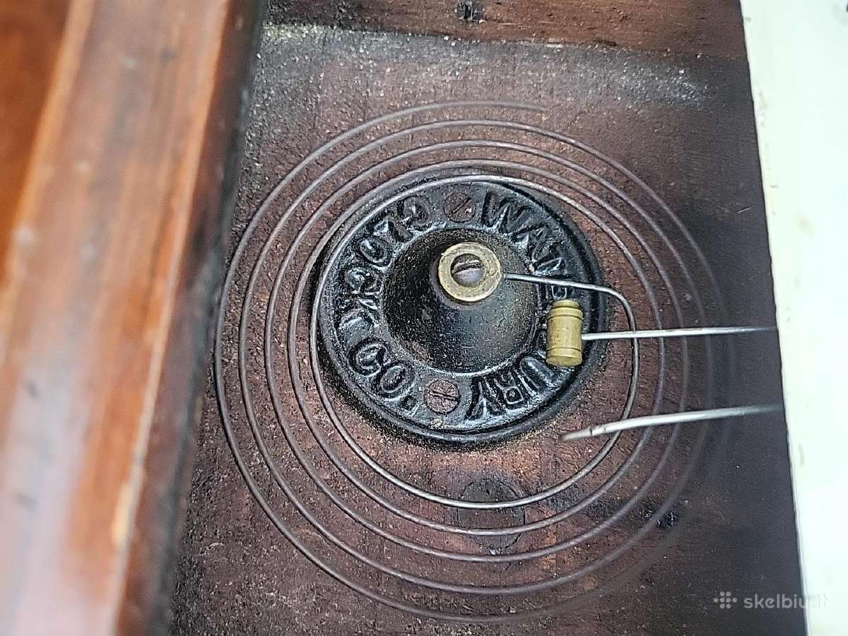 Antikvarinis Waterbury mechaninis laikrodis - nuotraukos Nr. 4