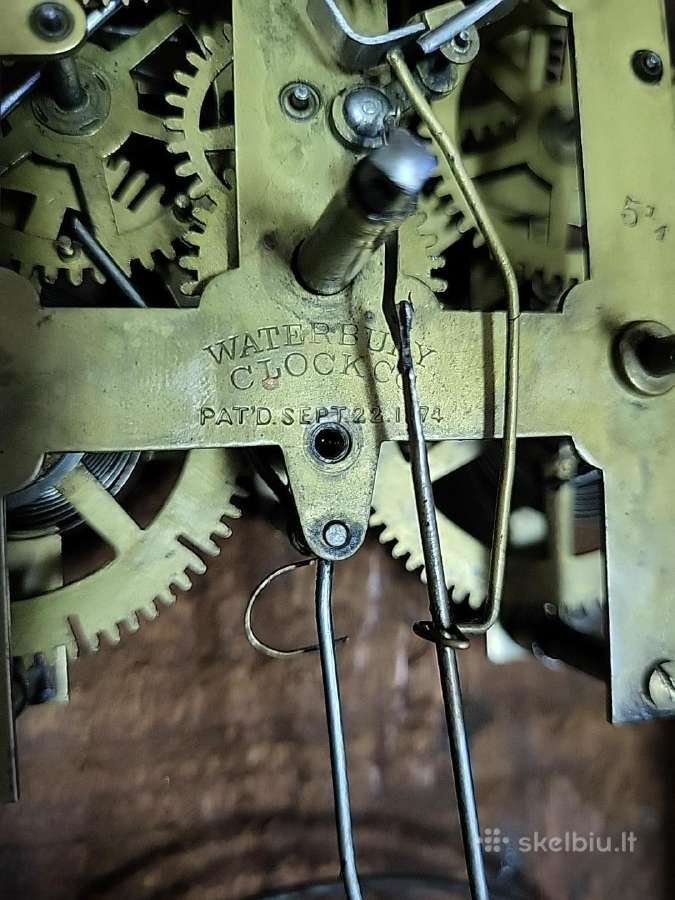 Antikvarinis Waterbury mechaninis laikrodis - nuotraukos Nr. 6