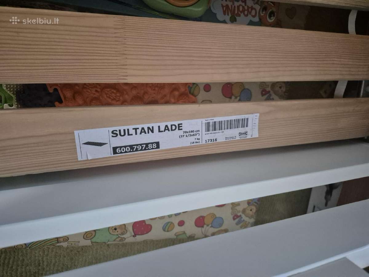 Balta vaikiška lova „Ikea Kritter“ - nuotraukos Nr. 2