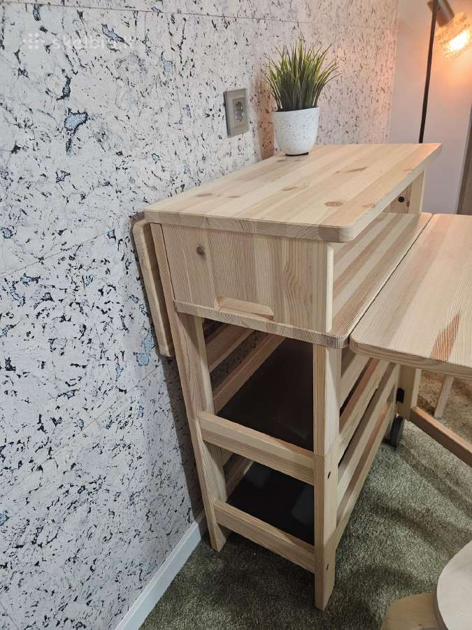 Ikea medinis stalas + Ikea medinės kėdės - nuotraukos Nr. 3