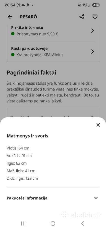 Ikea medinis stalas + Ikea medinės kėdės - nuotraukos Nr. 9