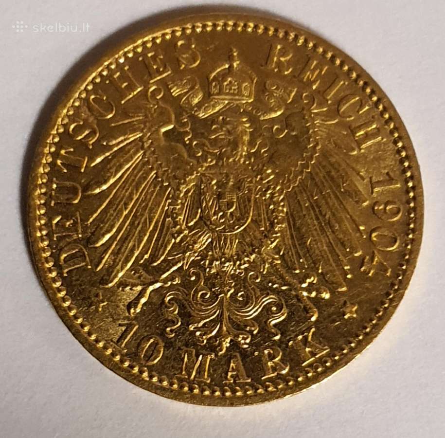 10 markiu auksine moneta - nuotraukos Nr. 2