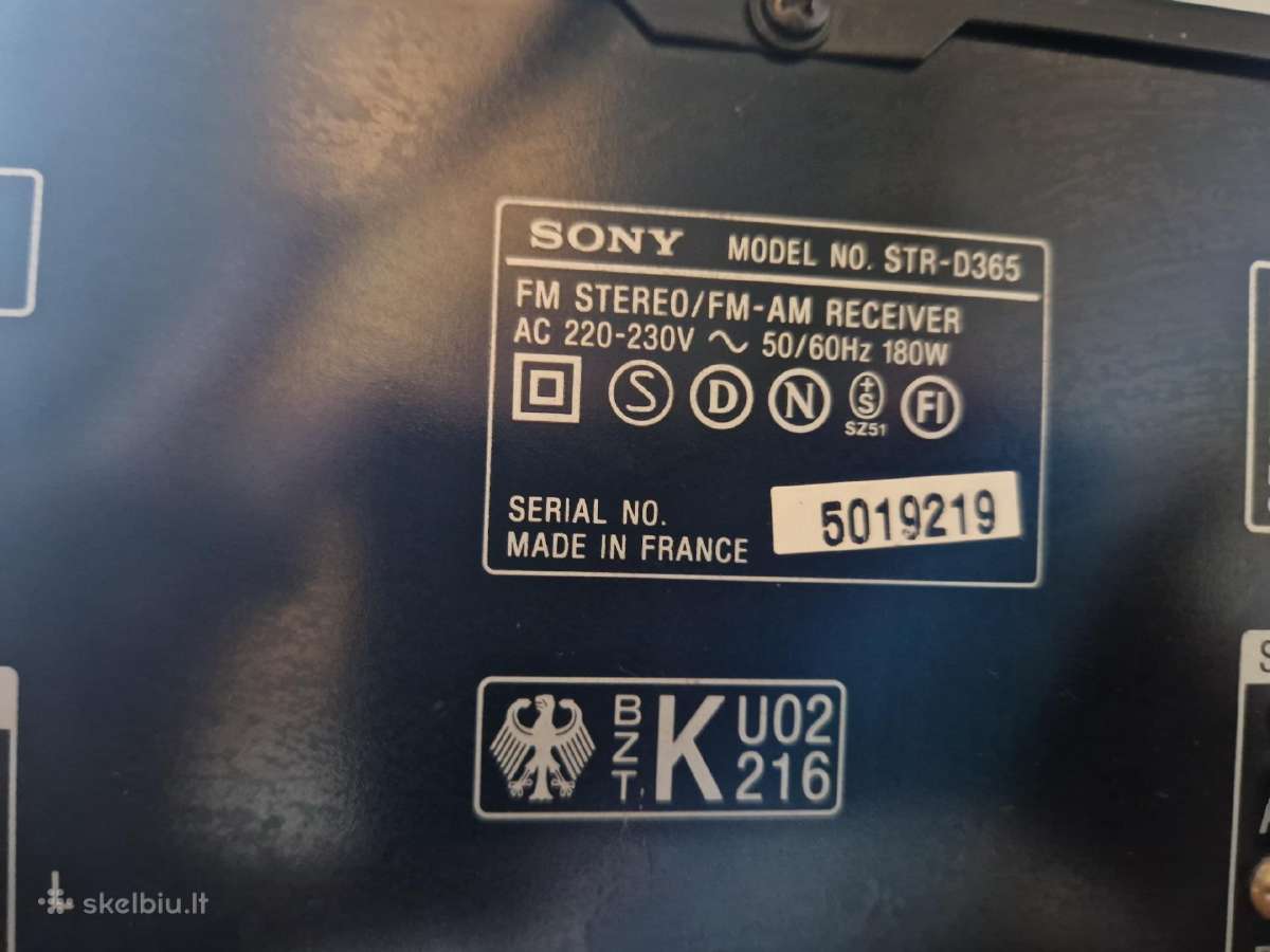 Sony str d365 - nuotraukos Nr. 4
