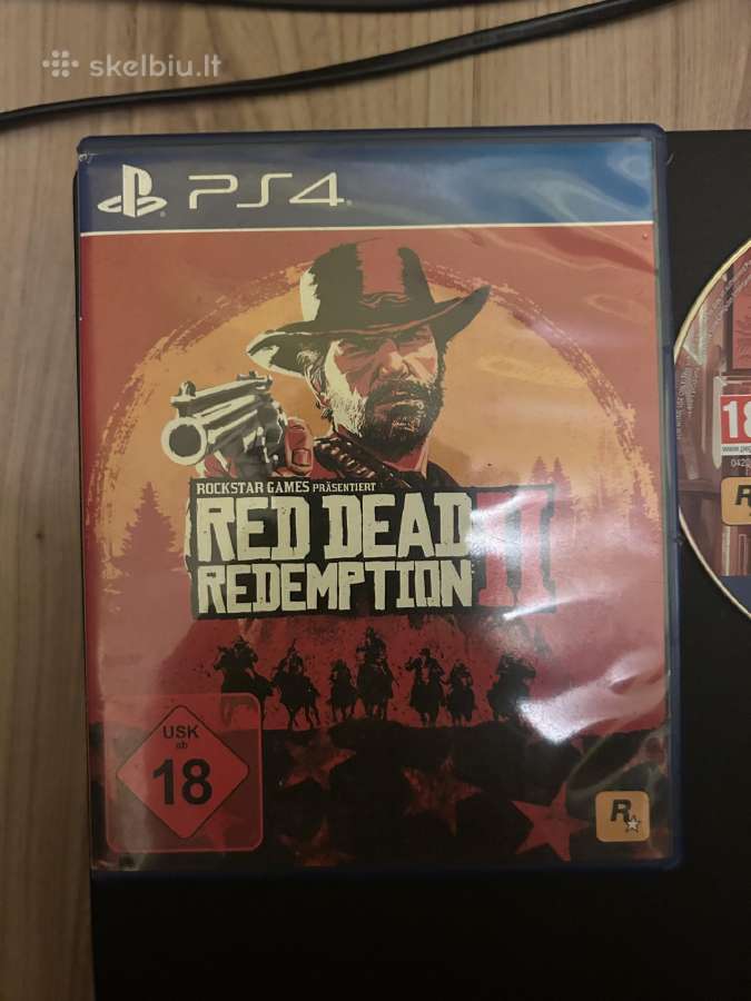 Playstation 4 Slim +Laidinis pultelis Rdr2 ir Gtav - nuotraukos Nr. 4