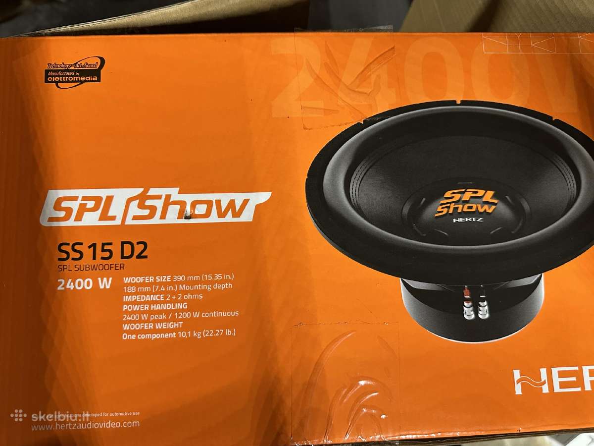 Hertz Spl Show Ss15 D2 + Audison Sr 1.500 + Putna - nuotraukos Nr. 9