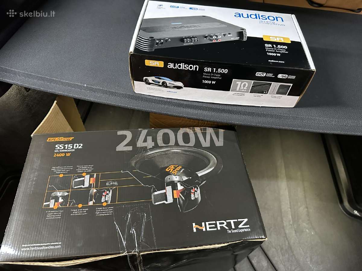Hertz Spl Show Ss15 D2 + Audison Sr 1.500 + Putna - nuotraukos Nr. 10