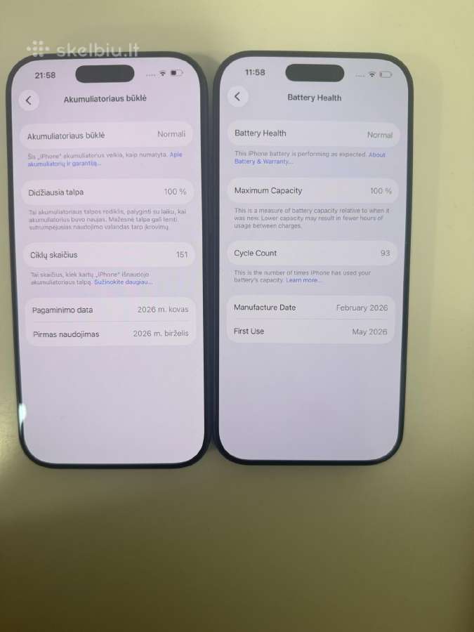iPhone 17 Pro 256gb 100% - nuotraukos Nr. 2