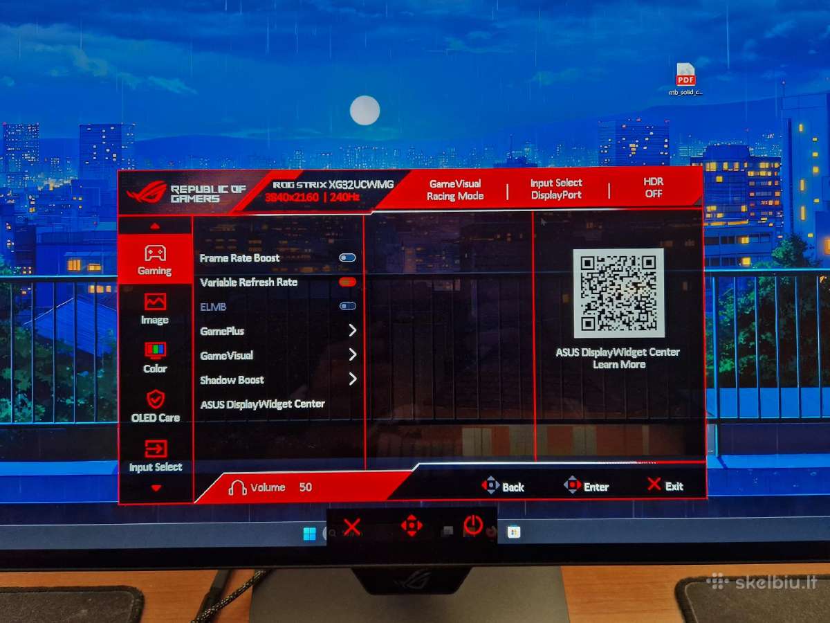 Asus Rog Strix Xg32ucwmg - nuotraukos Nr. 7