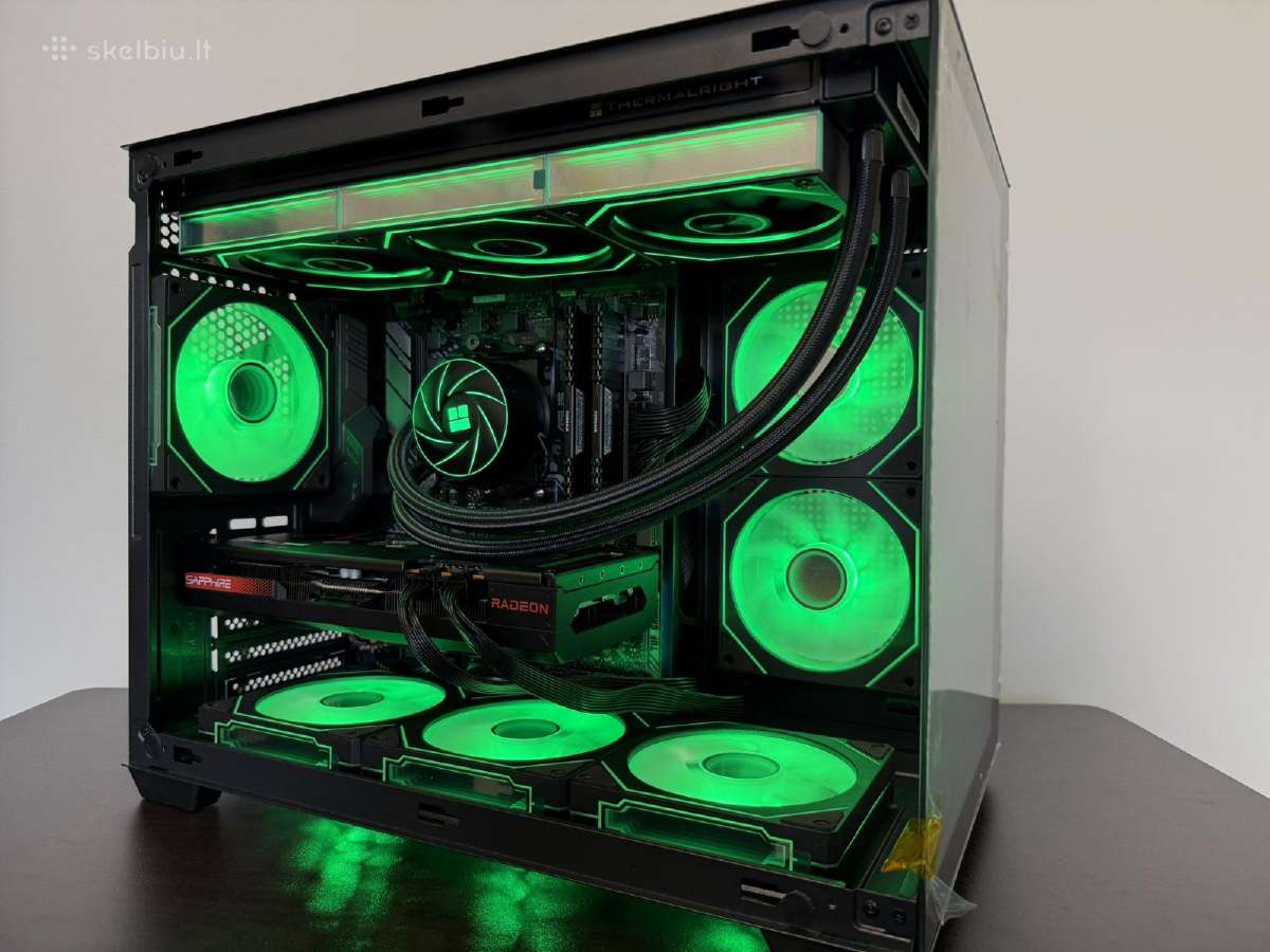 Žaidimų kompiuteris R7 5700x - Rx 7600xt 16gb - 1t - nuotraukos Nr. 2