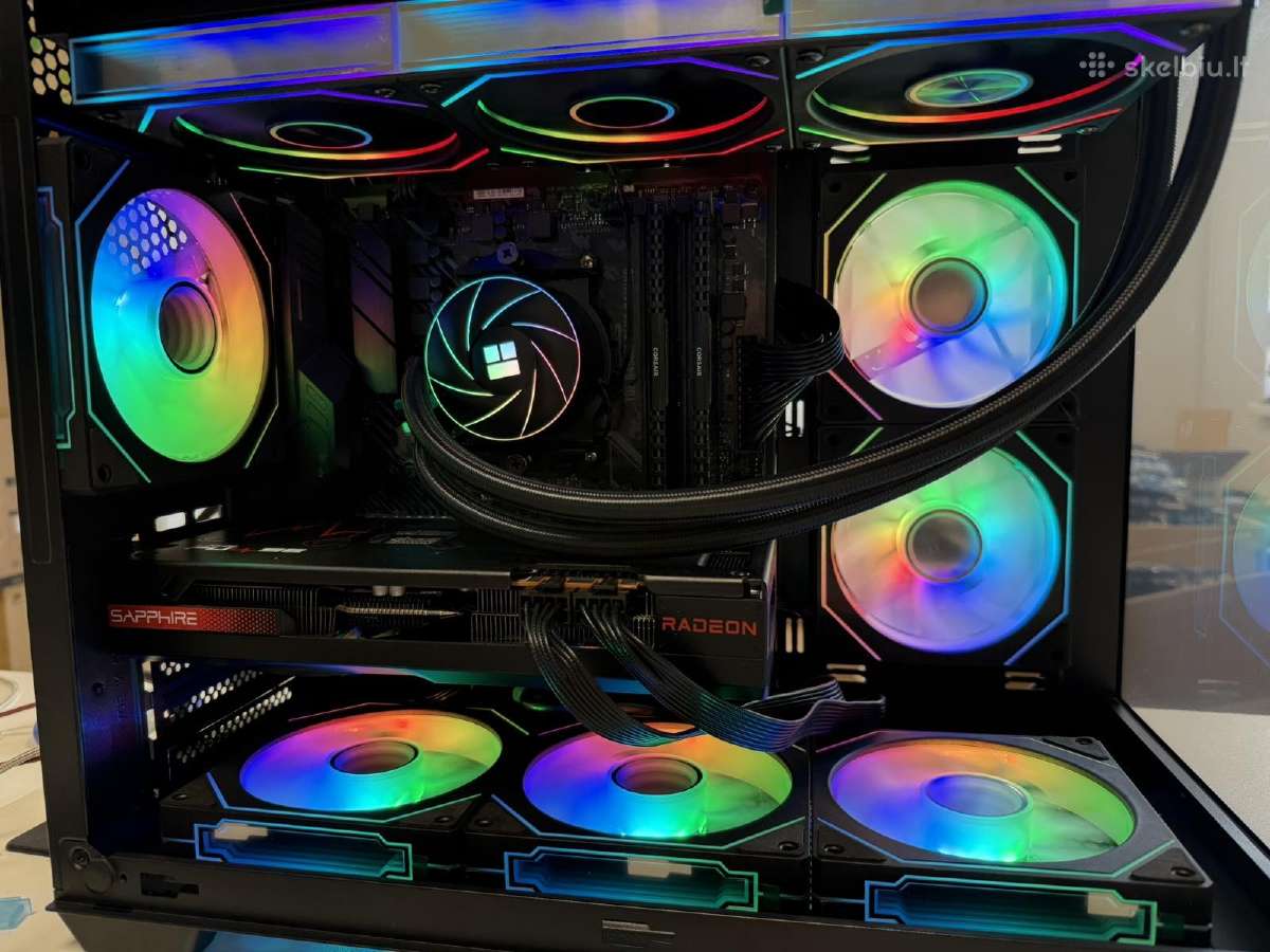 Žaidimų kompiuteris R7 5700x - Rx 7600xt 16gb - 1t - nuotraukos Nr. 3