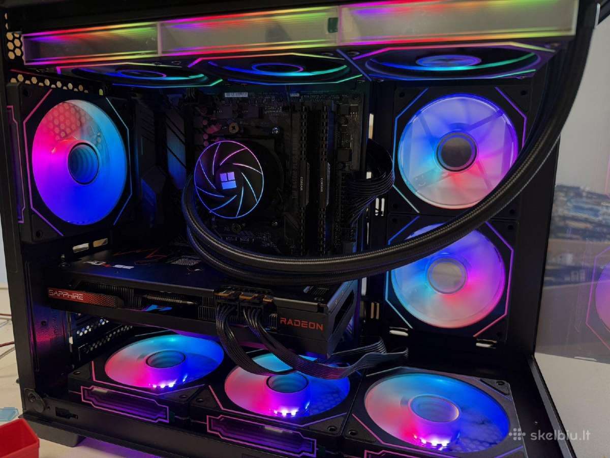 Žaidimų kompiuteris R7 5700x - Rx 7600xt 16gb - 1t - nuotraukos Nr. 4