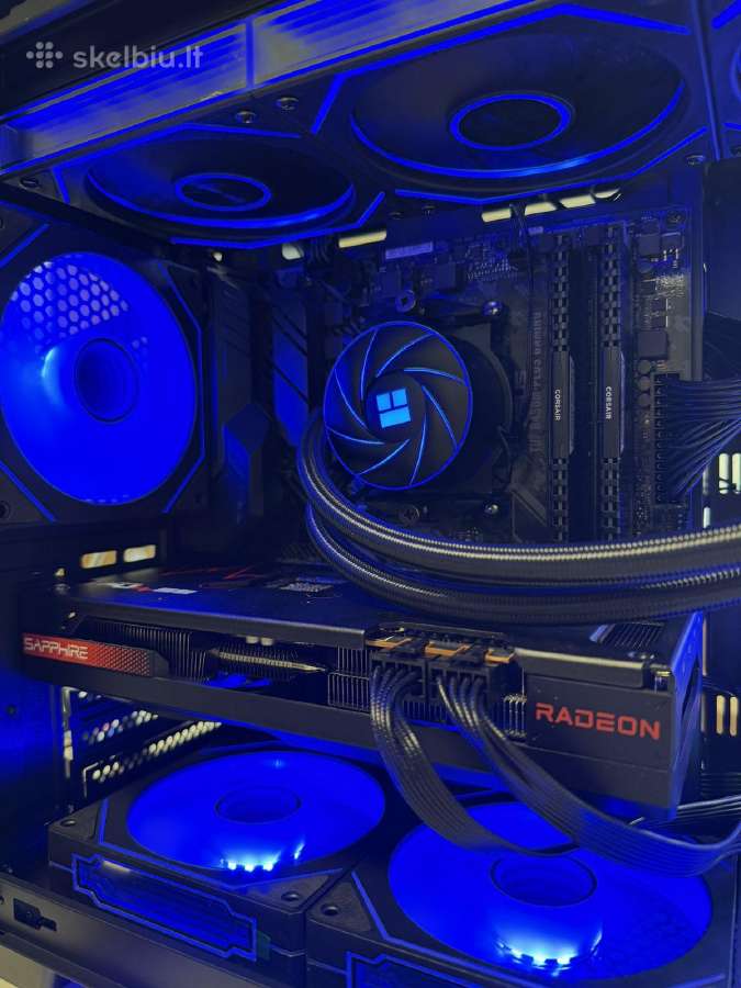 Žaidimų kompiuteris R7 5700x - Rx 7600xt 16gb - 1t - nuotraukos Nr. 5