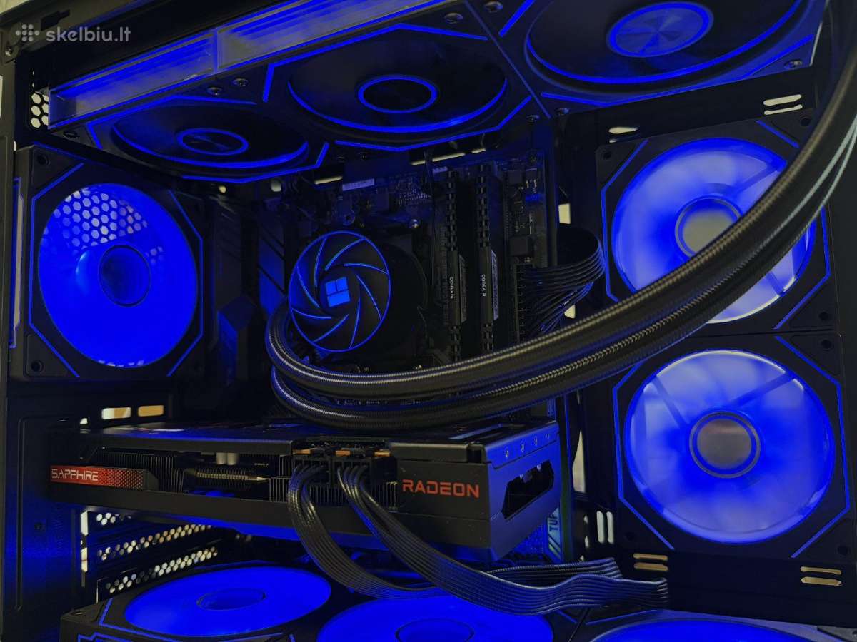 Žaidimų kompiuteris R7 5700x - Rx 7600xt 16gb - 1t - nuotraukos Nr. 6