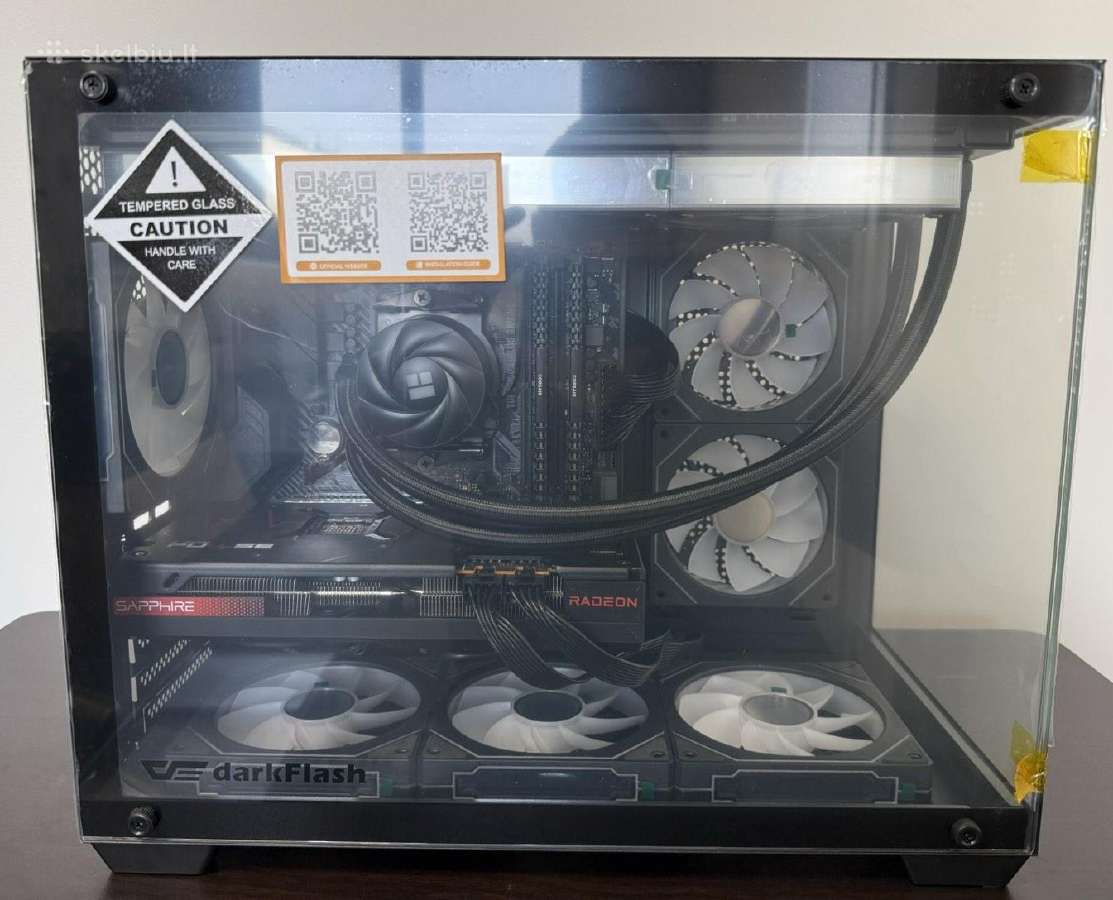Žaidimų kompiuteris R7 5700x - Rx 7600xt 16gb - 1t - nuotraukos Nr. 8