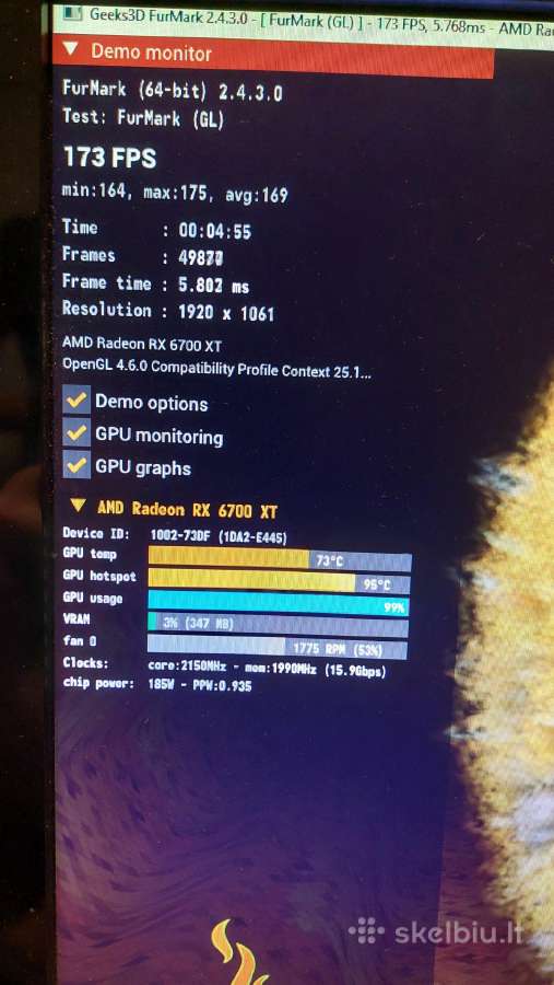 Parduodu Sapphire Radeon Rx 6700 XT 12gb - nuotraukos Nr. 4