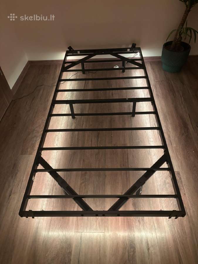 Viengulės lovos 200x90 rėmas su rgb - nuotraukos Nr. 7