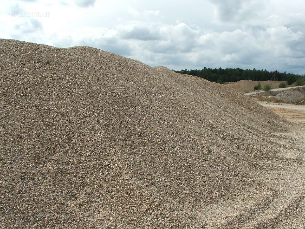 Parduodu smėlį, žvyrą, skaldą