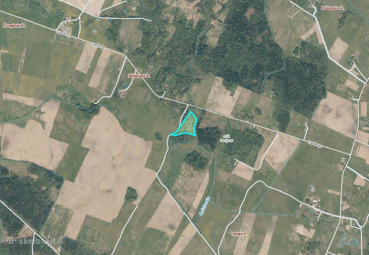 2,04 ha sklypas prie miško ir upelio, Ablingos k. - nuotraukos Nr. 3
