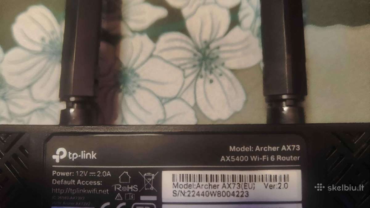 Maršrutizatorius Tp-link Archer Ax73 Ax5400 - nuotraukos Nr. 2