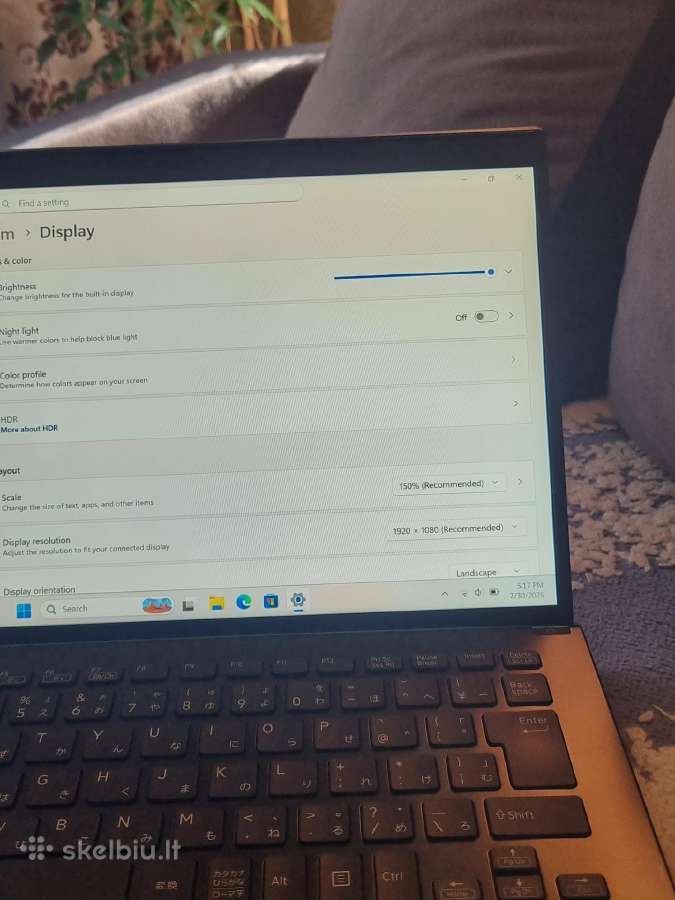 Sony Vaio Sx14 i7 - nuotraukos Nr. 9