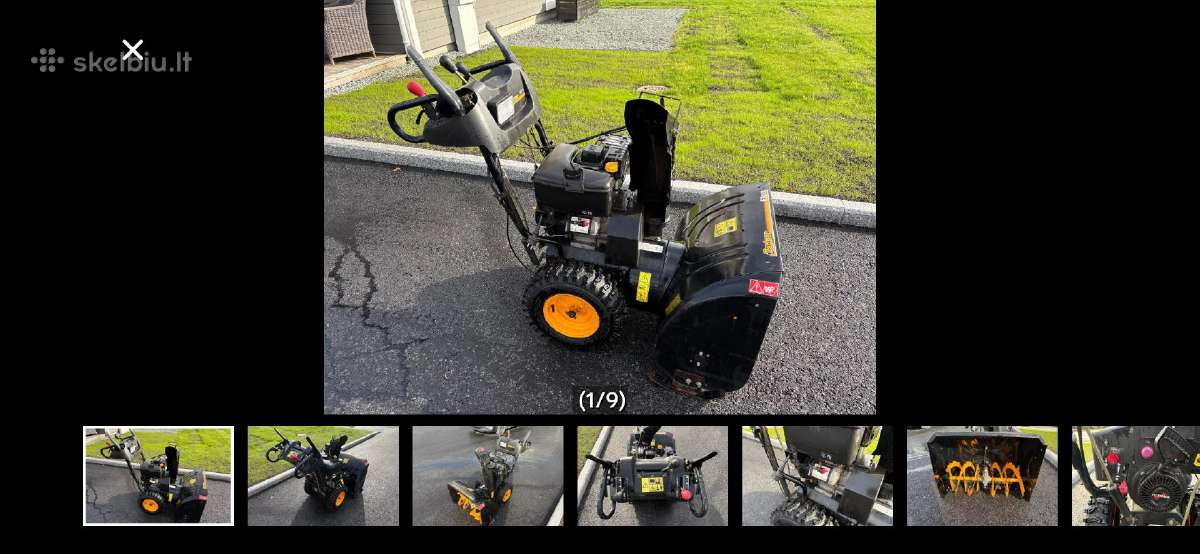 Husqvarba Partner sniego valytuvas pustuvas - nuotraukos Nr. 3