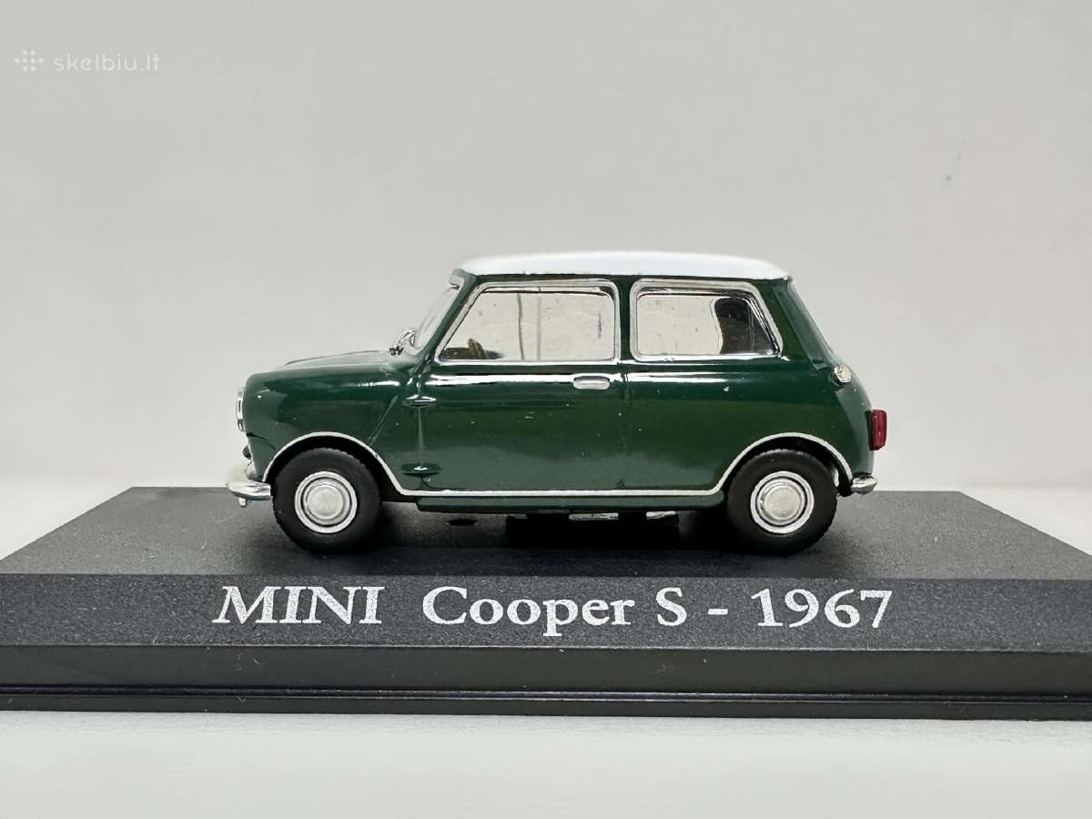 Mini Cooper S 1967 žalia/balta 1:43 Edicola - nuotraukos Nr. 3