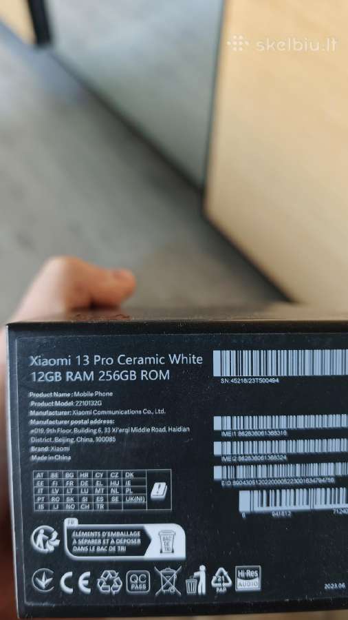 Xiaomi 13 Pro 256gb+12gb - nuotraukos Nr. 9