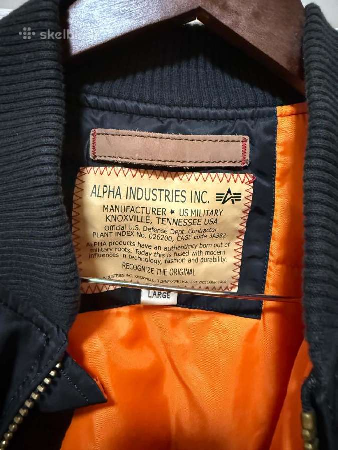 Alpha Industries Ma1 Vf59 Bomber striukė - nuotraukos Nr. 6