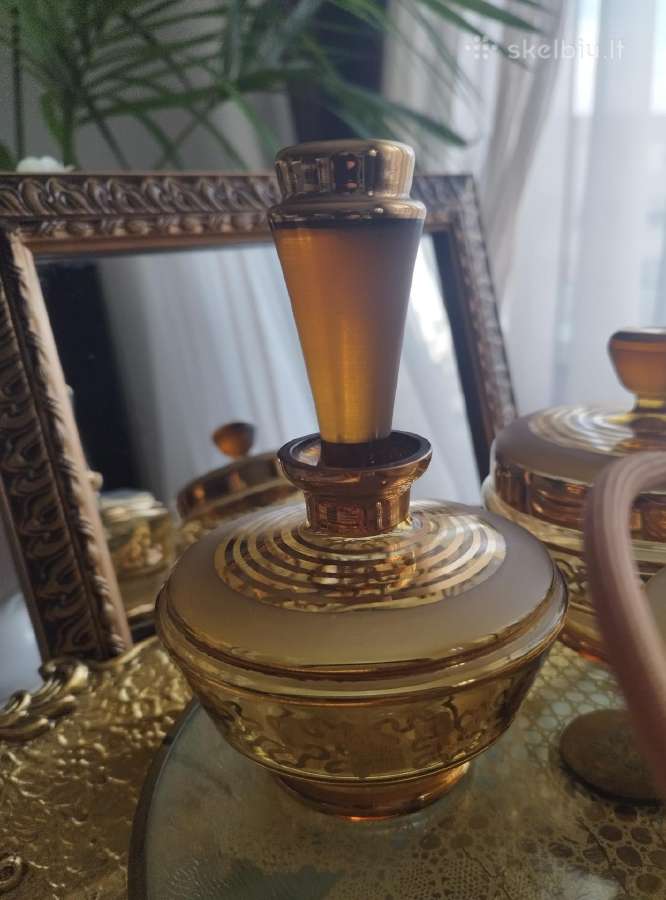 Art Deco kolekcinis trijų dalių perliukas - nuotraukos Nr. 3