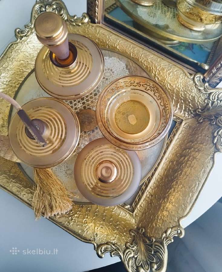 Art Deco kolekcinis trijų dalių perliukas - nuotraukos Nr. 5